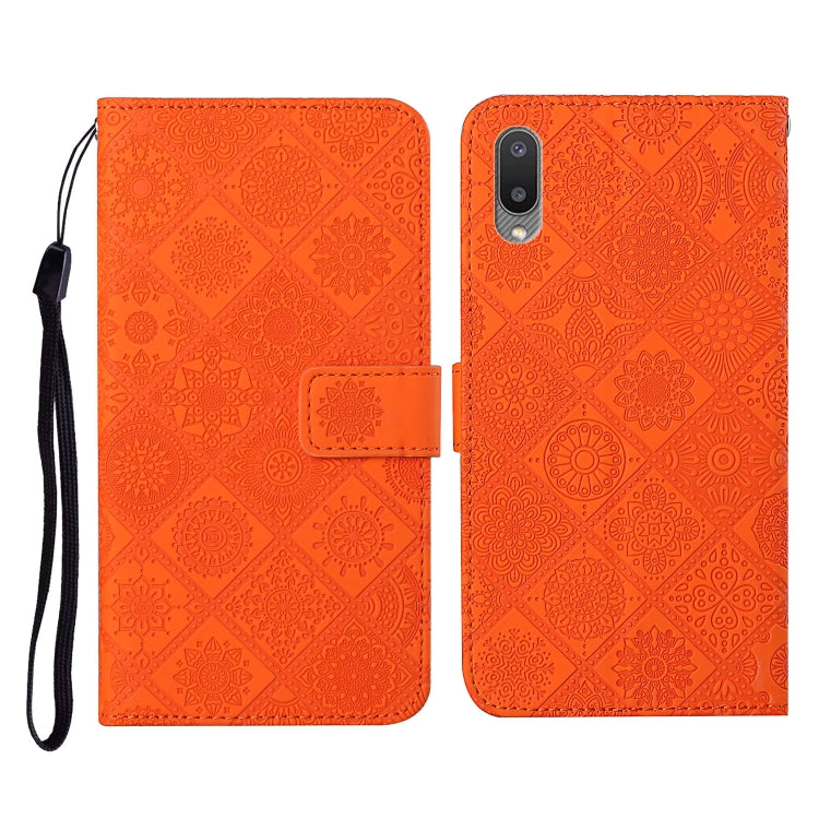 Ethnic Style Embossed Pattern Horizontal Flip Leather Case with Holder & Card Slots & Wallet & Lanyard, For Samsung Galaxy A02, For Samsung Galaxy A02s EU Version