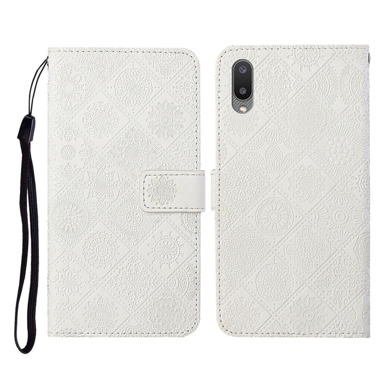 Ethnic Style Embossed Pattern Horizontal Flip Leather Case with Holder & Card Slots & Wallet & Lanyard, For Samsung Galaxy A02, For Samsung Galaxy A02s EU Version