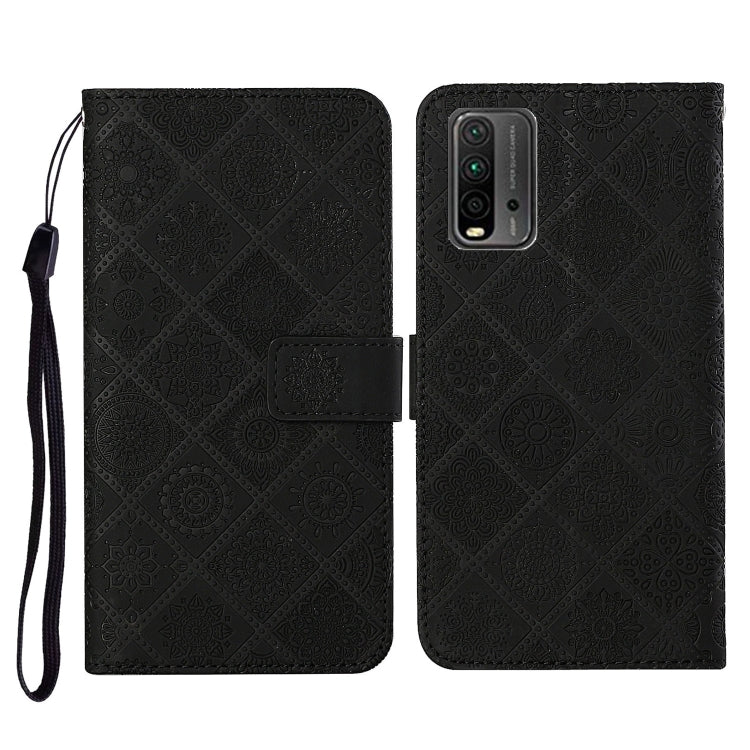 Ethnic Style Embossed Pattern Horizontal Flip Leather Case with Holder & Card Slots & Wallet & Lanyard, For Samsung Galaxy A32  5G, For Xiaomi Redmi Note 10 4G, For Xiaomi Redmi Note 10 Pro, For Xiaomi Redmi 9T, For Xiaomi Redmi Note 9T, For vivo Y20