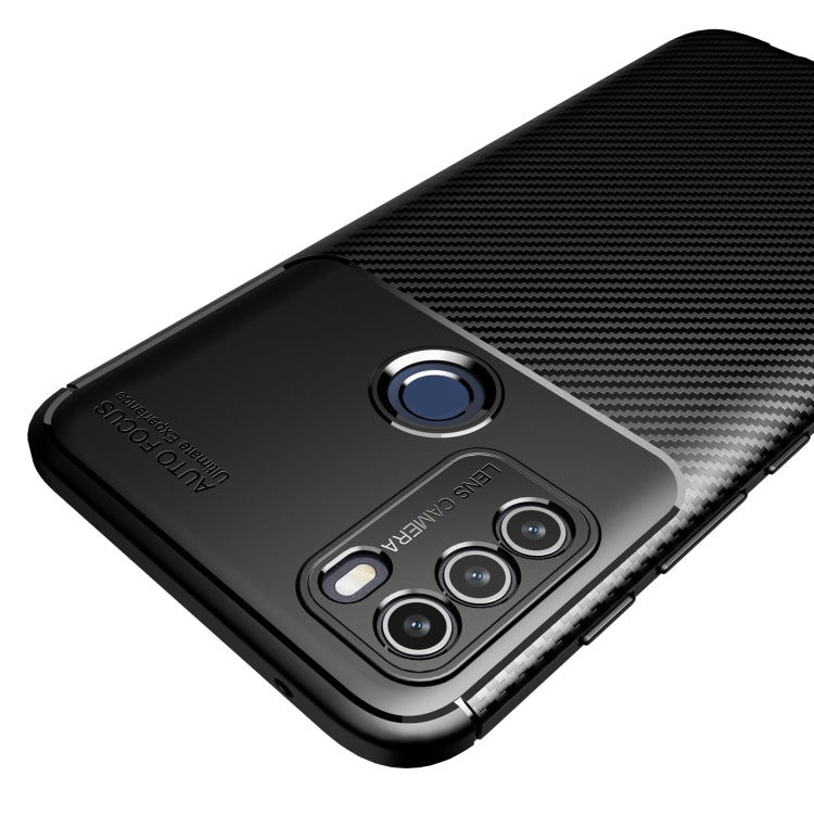 Carbon Fiber Texture Shockproof TPU Case, For Honor Play 5T, For Motorola Moto G50, For Motorola Moto G60, For vivo V21
