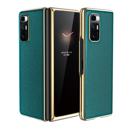Electroplated Leather Texture Protective Case, For Xiaomi Mi Mix Fold