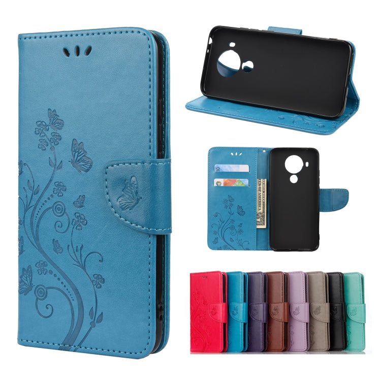 Butterfly Flower Pattern Horizontal Flip Leather Case with Holder & Card Slots & Wallet, For Motorola Moto G30, For Nokia 5.4, For Xiaomi Redmi Note 10 Pro, For Xiaomi Redmi Note 10 5G, For Xiaomi Redmi Note 10 / Note 10s, For Xiaomi Poco F3