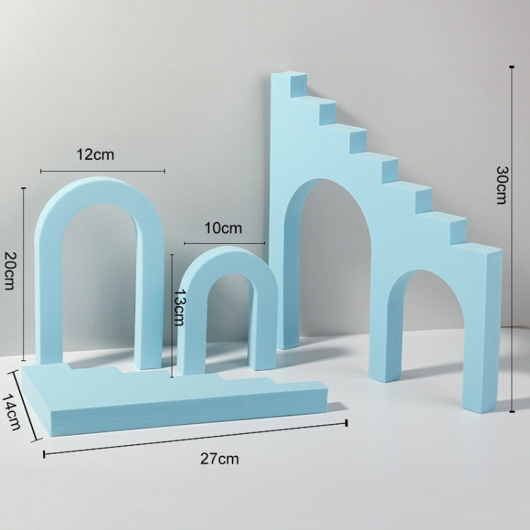 Geometric Cube Solid Color Photography Photo Background Table Shooting Foam Props, Ladder Combo Kits, 2 x Door Combo Kits, Cuboid Doo, 10 x 6cm Cylinder, 7.6 x 6cm Cylinder, Round Combo Kits, 18 x 2cm Hexagon, 2 x Triangles Combo Kits