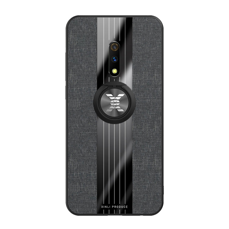 XINLI Stitching Cloth Textue Shockproof TPU Protective Case with Ring Holder, For OPPO Realme X / K3, For OPPO Realme X Lite, For OPPO Reno, For OPPO Reno 2, For OPPO Reno Z