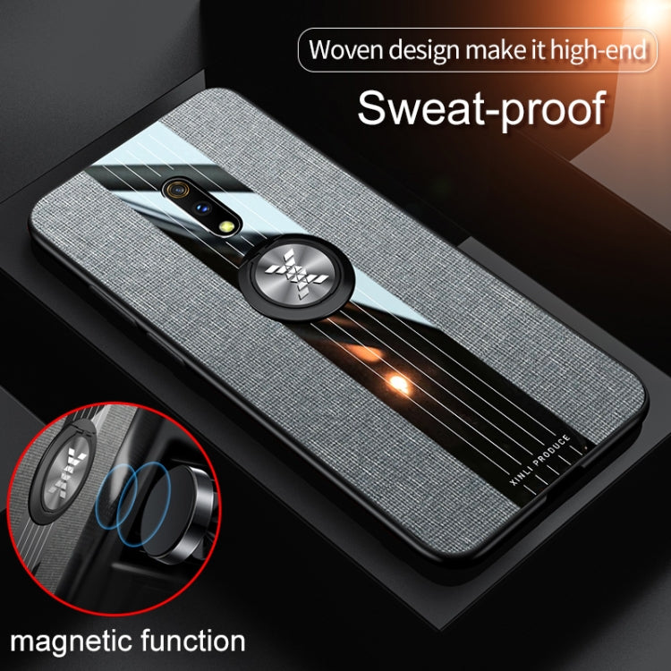 XINLI Stitching Cloth Textue Shockproof TPU Protective Case with Ring Holder, For OPPO Realme X / K3, For OPPO Realme X Lite, For OPPO Reno, For OPPO Reno 2, For OPPO Reno Z