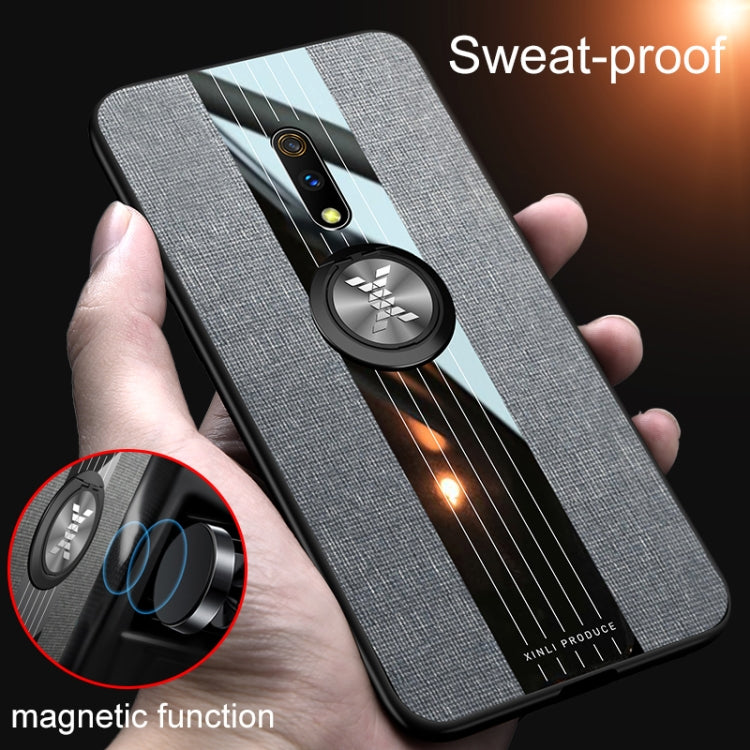 XINLI Stitching Cloth Textue Shockproof TPU Protective Case with Ring Holder, For OPPO Realme X / K3, For OPPO Realme X Lite, For OPPO Reno, For OPPO Reno 2, For OPPO Reno Z