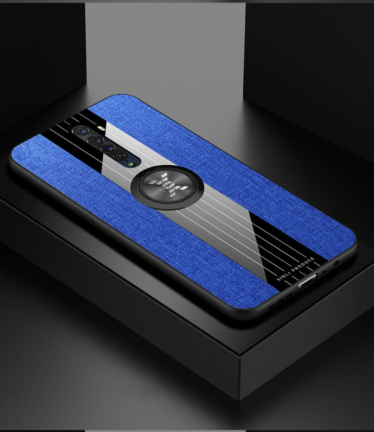 XINLI Stitching Cloth Textue Shockproof TPU Protective Case with Ring Holder, For OPPO Realme X / K3, For OPPO Realme X Lite, For OPPO Reno, For OPPO Reno 2, For OPPO Reno Z