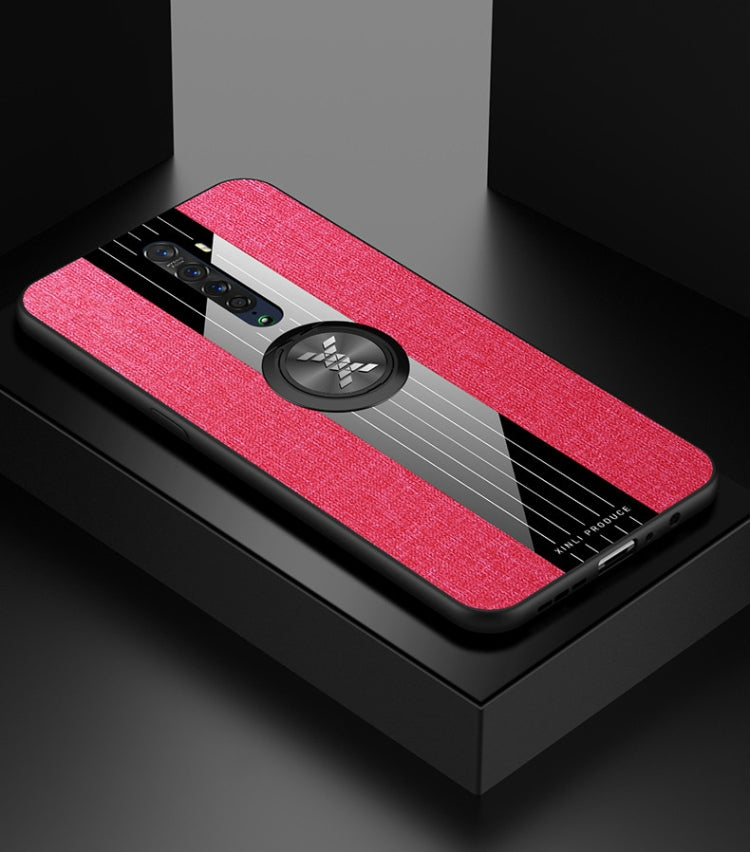 XINLI Stitching Cloth Textue Shockproof TPU Protective Case with Ring Holder, For OPPO Realme X / K3, For OPPO Realme X Lite, For OPPO Reno, For OPPO Reno 2, For OPPO Reno Z