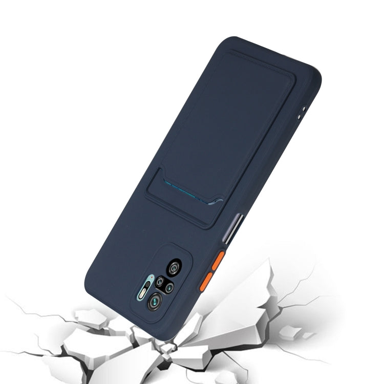 Card Slot Design Shockproof TPU Protective Case, For Xiaomi Redmi Note 10, For Xiaomi Redmi Note 10 5G, For Xiaomi Redmi Note 10 Pro