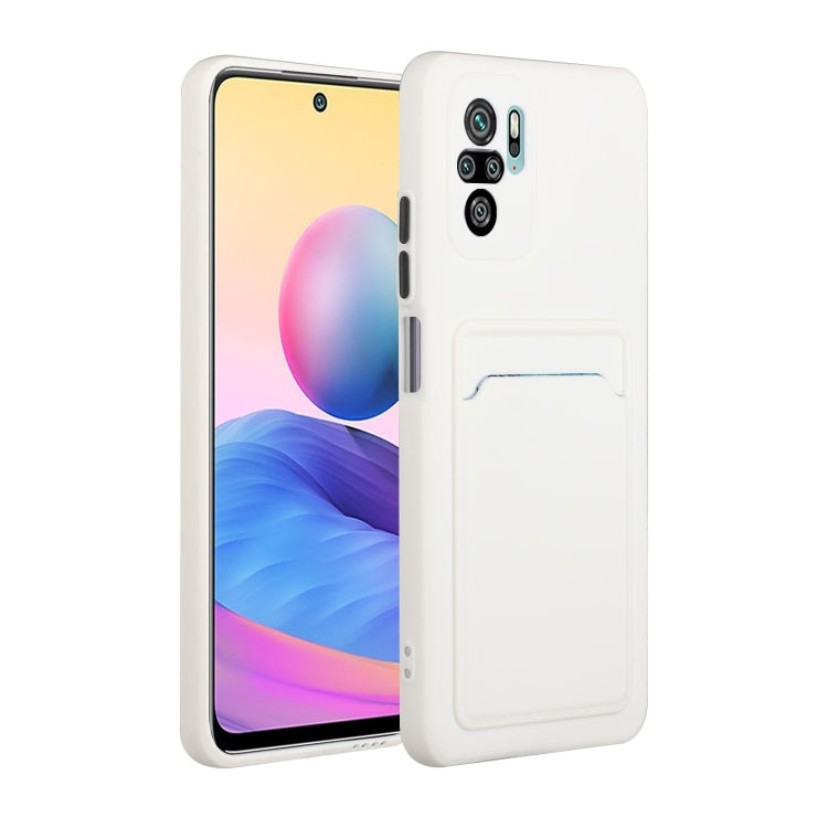 Card Slot Design Shockproof TPU Protective Case, For Xiaomi Redmi Note 10, For Xiaomi Redmi Note 10 5G, For Xiaomi Redmi Note 10 Pro