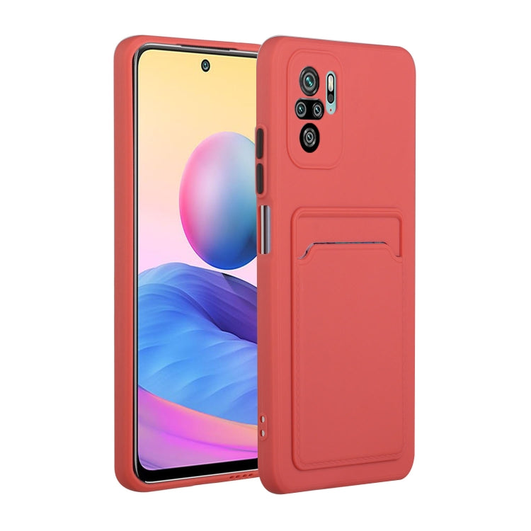 Card Slot Design Shockproof TPU Protective Case, For Xiaomi Redmi Note 10, For Xiaomi Redmi Note 10 5G, For Xiaomi Redmi Note 10 Pro