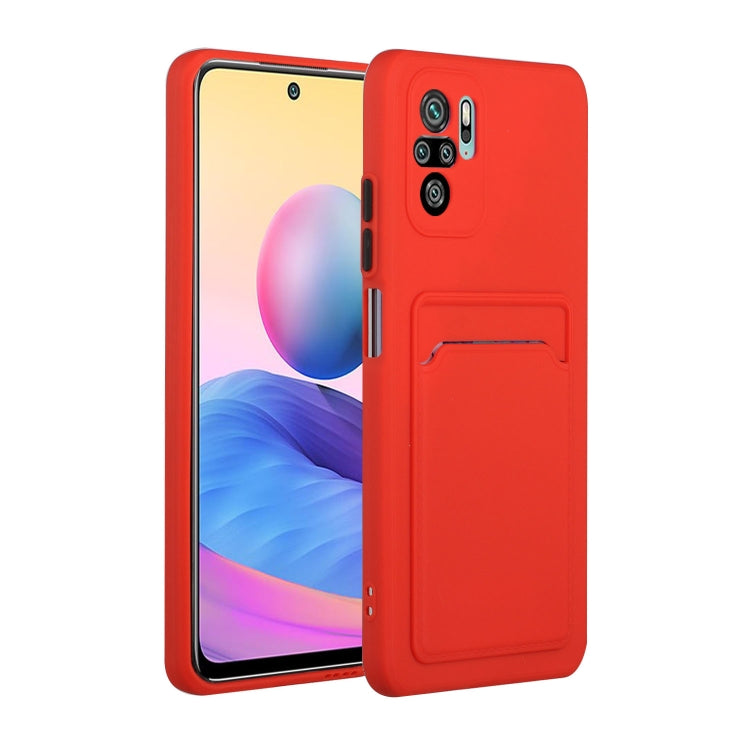 Card Slot Design Shockproof TPU Protective Case, For Xiaomi Redmi Note 10, For Xiaomi Redmi Note 10 5G, For Xiaomi Redmi Note 10 Pro