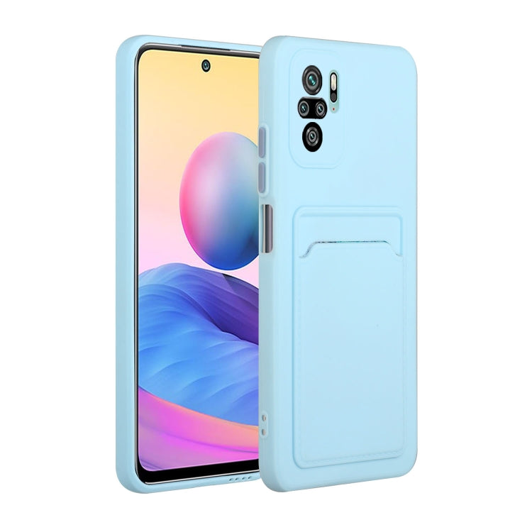 Card Slot Design Shockproof TPU Protective Case, For Xiaomi Redmi Note 10, For Xiaomi Redmi Note 10 5G, For Xiaomi Redmi Note 10 Pro