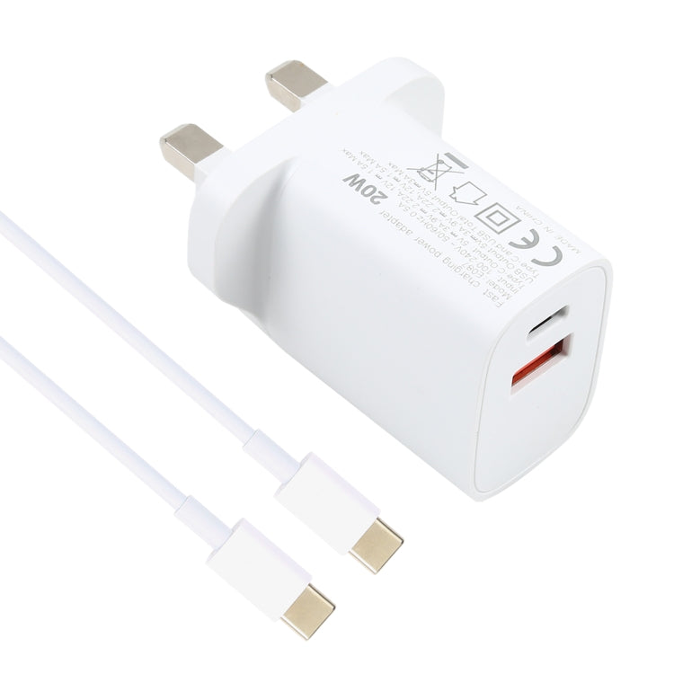 20W USB-C / Type-C + USB Ports Charger with 100W Type-C to Type-C Fast Charging Cable, 1m Type-C to Type-C, UK Plug, 1m Type-C to Type-C, US Plug, 1m Type-C to Type-C, EU Plug, 2m Type-C to Type-C, UK Plug, 2m Type-C to Type-C, US Plug                 ...