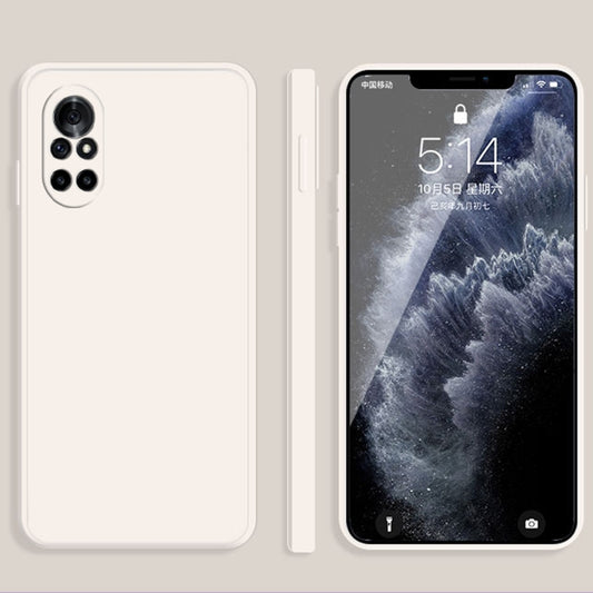 Solid Color Imitation Liquid Silicone Straight Edge Dropproof Full Coverage Protective Case, For Huawei nova 8 5G, For Huawei nova 8 Pro 5G, For Huawei nova 8 SE, For Huawei P30, For Huawei P30 Pro