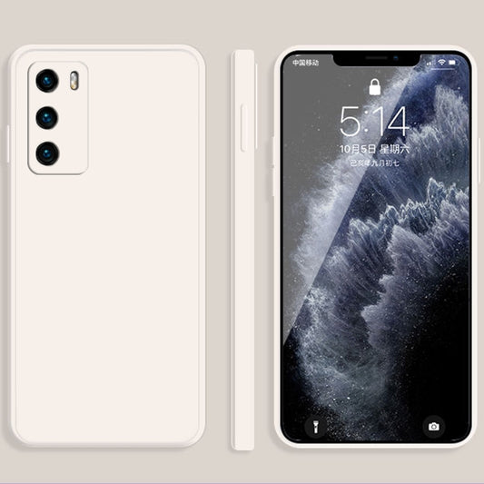 Solid Color Imitation Liquid Silicone Straight Edge Dropproof Full Coverage Protective Case, For Huawei P40, For Huawei P40 Pro, For Huawei nova 5i, For Huawei nova 5i Pro / 5z, For Huawei nova 5 Pro