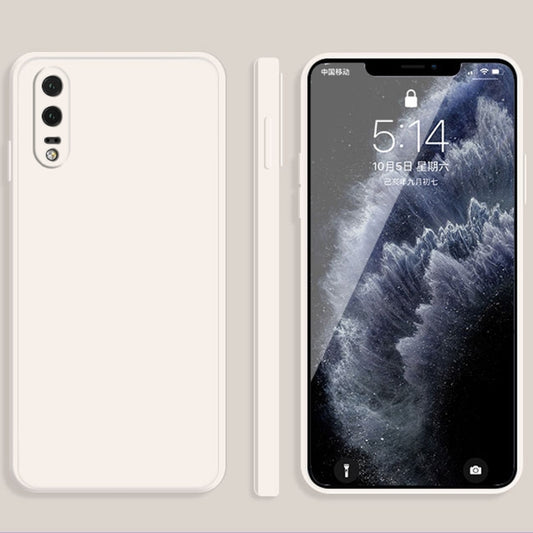 Solid Color Imitation Liquid Silicone Straight Edge Dropproof Full Coverage Protective Case, For Huawei P20, For Huawei P20 Pro, For Huawei P50, For Huawei P50 Pro