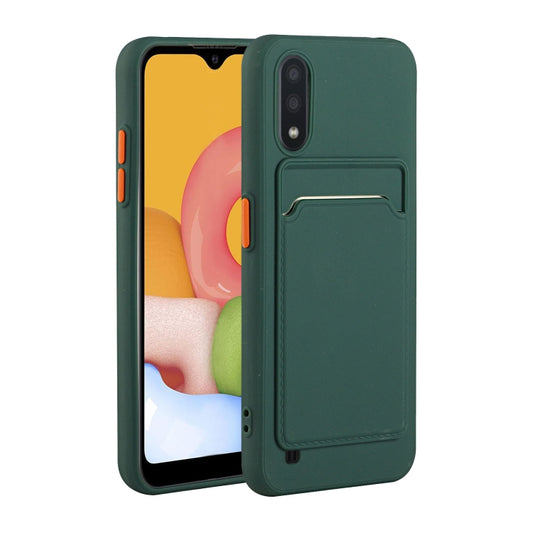 Card Slot Design Shockproof TPU Protective, For Samsung Galaxy A01, For Samsung Galaxy A02, For Samsung Galaxy A12 5G, For Samsung Galaxy A32 4G