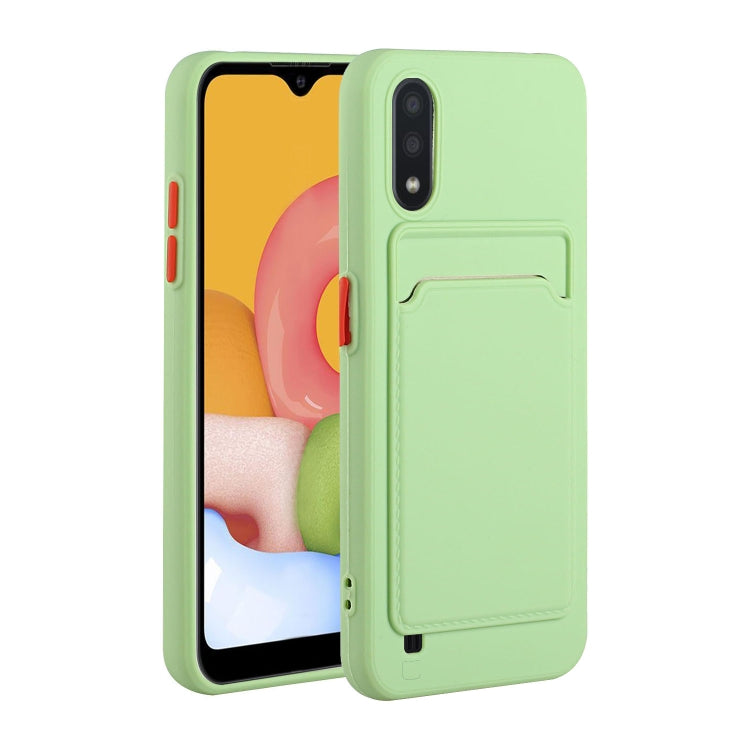 Card Slot Design Shockproof TPU Protective, For Samsung Galaxy A01, For Samsung Galaxy A02, For Samsung Galaxy A12 5G, For Samsung Galaxy A32 4G