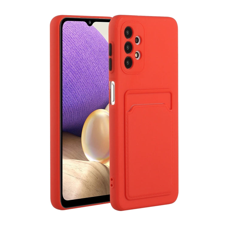 Card Slot Design Shockproof TPU Protective, For Samsung Galaxy A01, For Samsung Galaxy A02, For Samsung Galaxy A12 5G, For Samsung Galaxy A32 4G