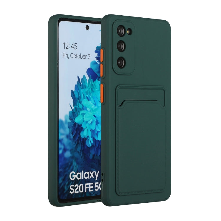 Card Slot Design Shockproof TPU Protective, For Samsung Galaxy S20+, For Samsung Galaxy S20 Ultra, For Samsung Galaxy S20 FE, For Samsung Galaxy S21 5G