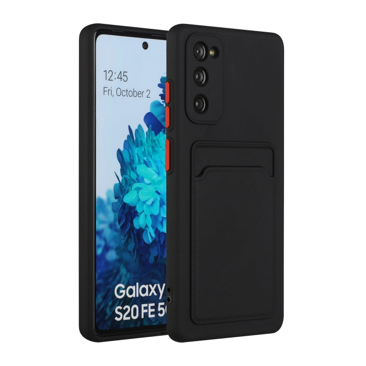 Card Slot Design Shockproof TPU Protective, For Samsung Galaxy S20+, For Samsung Galaxy S20 Ultra, For Samsung Galaxy S20 FE, For Samsung Galaxy S21 5G