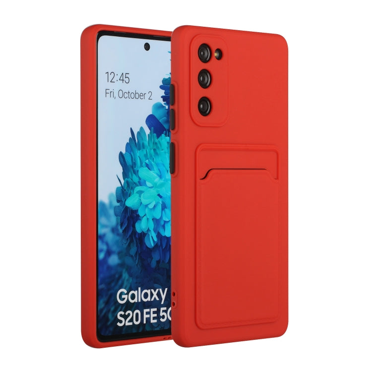 Card Slot Design Shockproof TPU Protective, For Samsung Galaxy S20+, For Samsung Galaxy S20 Ultra, For Samsung Galaxy S20 FE, For Samsung Galaxy S21 5G
