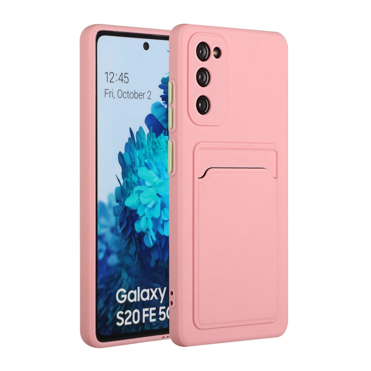 Card Slot Design Shockproof TPU Protective, For Samsung Galaxy S20+, For Samsung Galaxy S20 Ultra, For Samsung Galaxy S20 FE, For Samsung Galaxy S21 5G