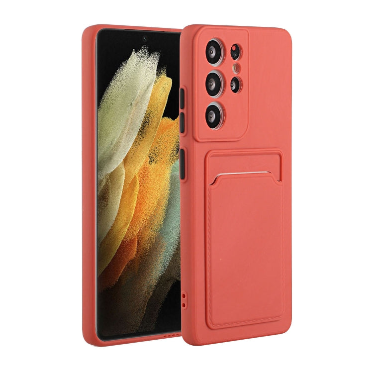 Card Slot Design Shockproof TPU Protective, For Samsung Galaxy S21 Ultra 5G, For Samsung Galaxy S21+ 5G