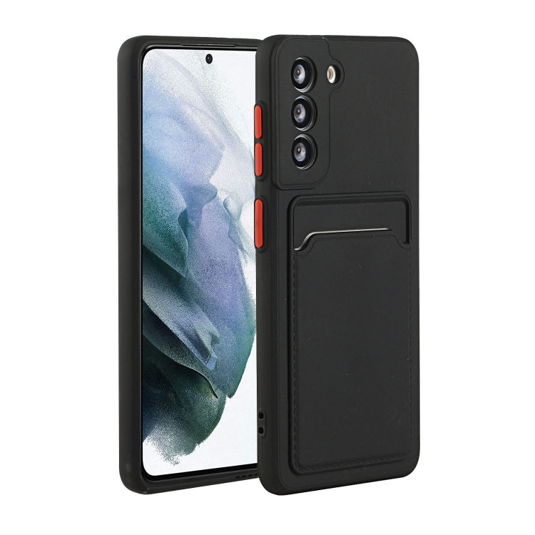 Card Slot Design Shockproof TPU Protective, For Samsung Galaxy S21 Ultra 5G, For Samsung Galaxy S21+ 5G