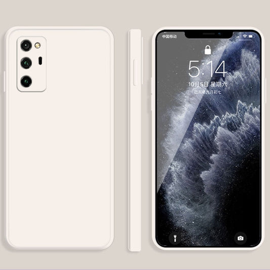 Solid Color Imitation Liquid Silicone Straight Edge Dropproof Full Coverage Protective Case, For Honor V30, For Honor V30 Pro, For Honor V40 5G, For Honor X10 5G, For Honor View 20
