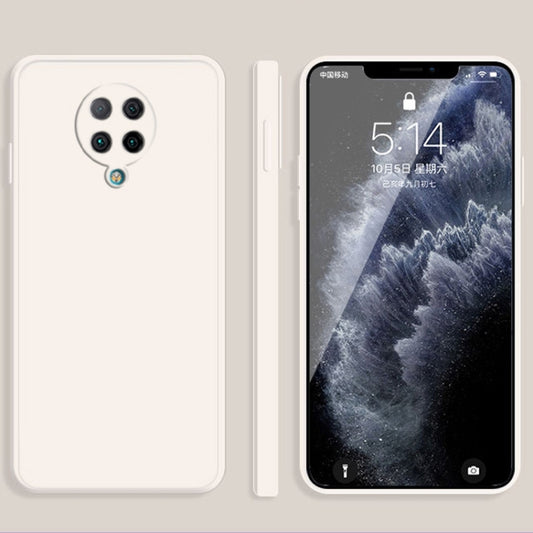 Solid Color Imitation Liquid Silicone Straight Edge Dropproof Full Coverage Protective Case, For Xiaomi Redmi K30 Pro, For Xiaomi Redmi K30S, For Xiaomi Redmi K30 Ultra, For Xiaomi Redmi K40, For Xiaomi Redmi K40 Pro