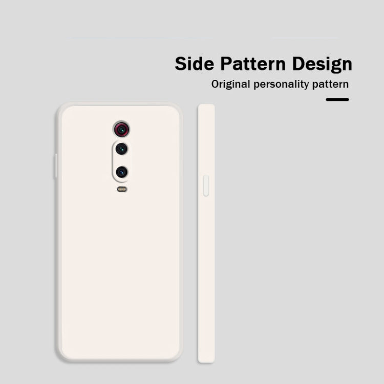 Solid Color Imitation Liquid Silicone Straight Edge Dropproof Full Coverage Protective Case, For Xiaomi Redmi K20, For Xiaomi Redmi Note 9 4G