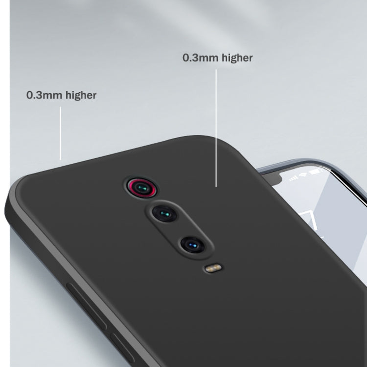 Solid Color Imitation Liquid Silicone Straight Edge Dropproof Full Coverage Protective Case, For Xiaomi Redmi K20, For Xiaomi Redmi Note 9 4G