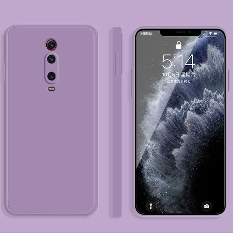 Solid Color Imitation Liquid Silicone Straight Edge Dropproof Full Coverage Protective Case, For Xiaomi Redmi K20, For Xiaomi Redmi Note 9 4G