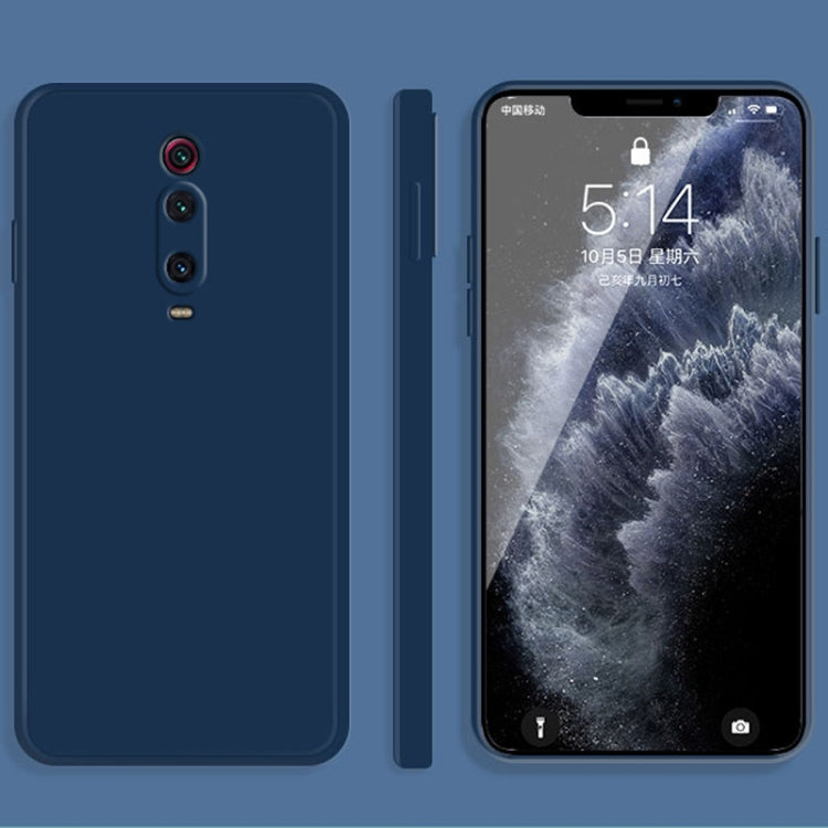 Solid Color Imitation Liquid Silicone Straight Edge Dropproof Full Coverage Protective Case, For Xiaomi Redmi K20, For Xiaomi Redmi Note 9 4G