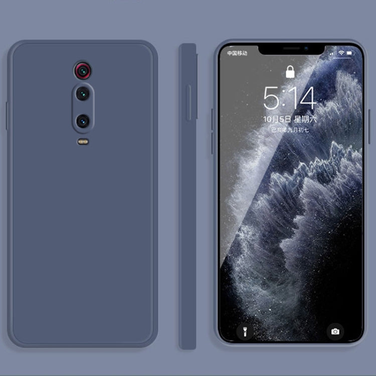 Solid Color Imitation Liquid Silicone Straight Edge Dropproof Full Coverage Protective Case, For Xiaomi Redmi K20, For Xiaomi Redmi Note 9 4G