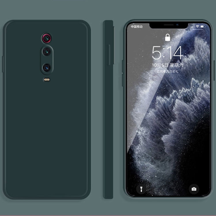 Solid Color Imitation Liquid Silicone Straight Edge Dropproof Full Coverage Protective Case, For Xiaomi Redmi K20, For Xiaomi Redmi Note 9 4G