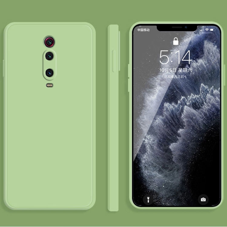 Solid Color Imitation Liquid Silicone Straight Edge Dropproof Full Coverage Protective Case, For Xiaomi Redmi K20, For Xiaomi Redmi Note 9 4G