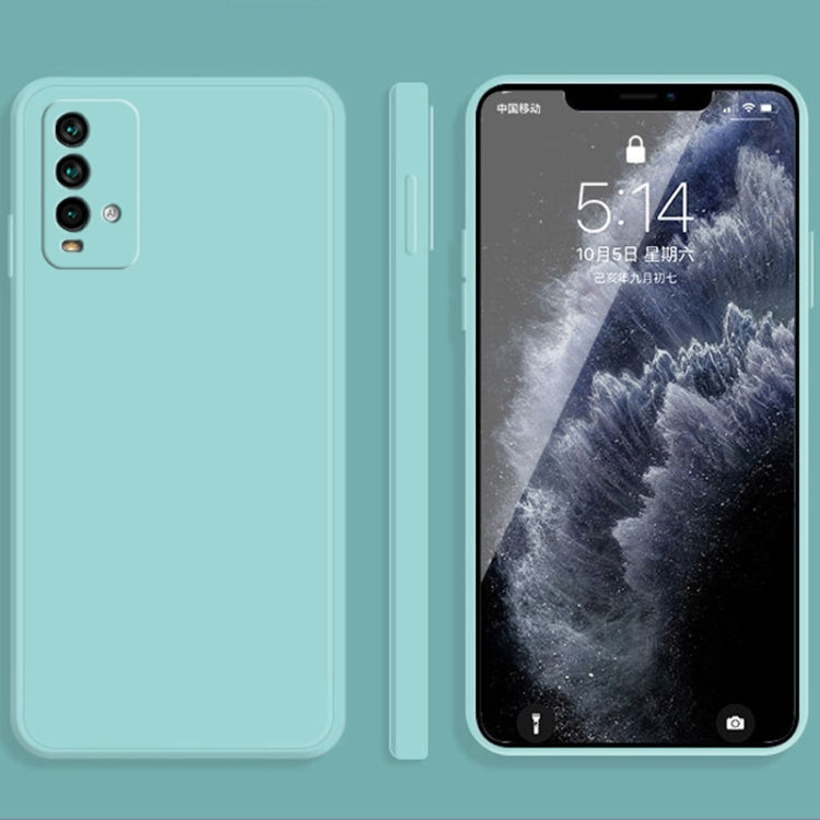Solid Color Imitation Liquid Silicone Straight Edge Dropproof Full Coverage Protective Case, For Xiaomi Redmi K20, For Xiaomi Redmi Note 9 4G