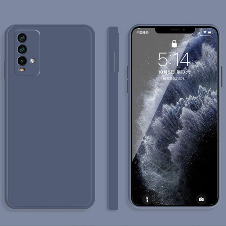 Solid Color Imitation Liquid Silicone Straight Edge Dropproof Full Coverage Protective Case, For Xiaomi Redmi K20, For Xiaomi Redmi Note 9 4G