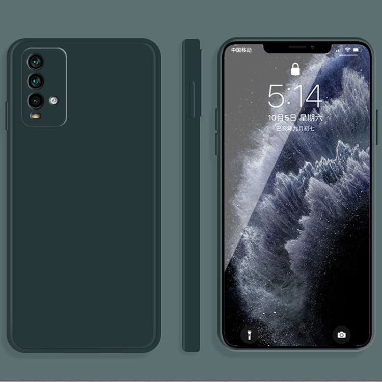 Solid Color Imitation Liquid Silicone Straight Edge Dropproof Full Coverage Protective Case, For Xiaomi Redmi K20, For Xiaomi Redmi Note 9 4G