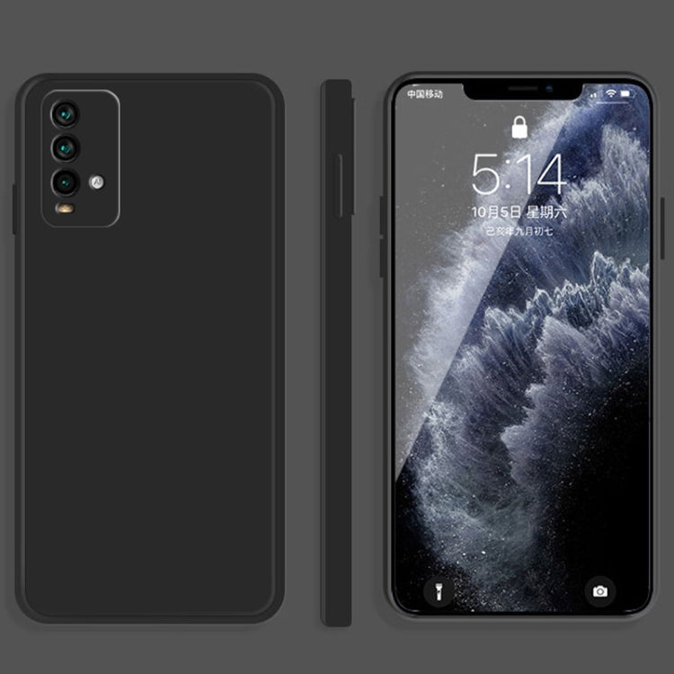 Solid Color Imitation Liquid Silicone Straight Edge Dropproof Full Coverage Protective Case, For Xiaomi Redmi K20, For Xiaomi Redmi Note 9 4G