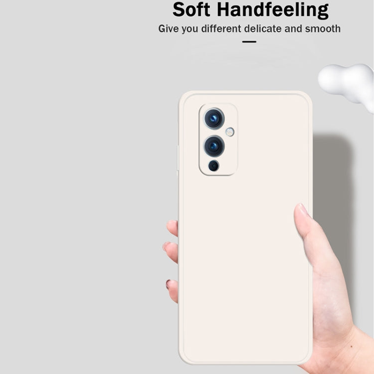 Solid Color Imitation Liquid Silicone Straight Edge Dropproof Full Coverage Protective Case, For OnePlus 9, For OnePlus 9 Pro