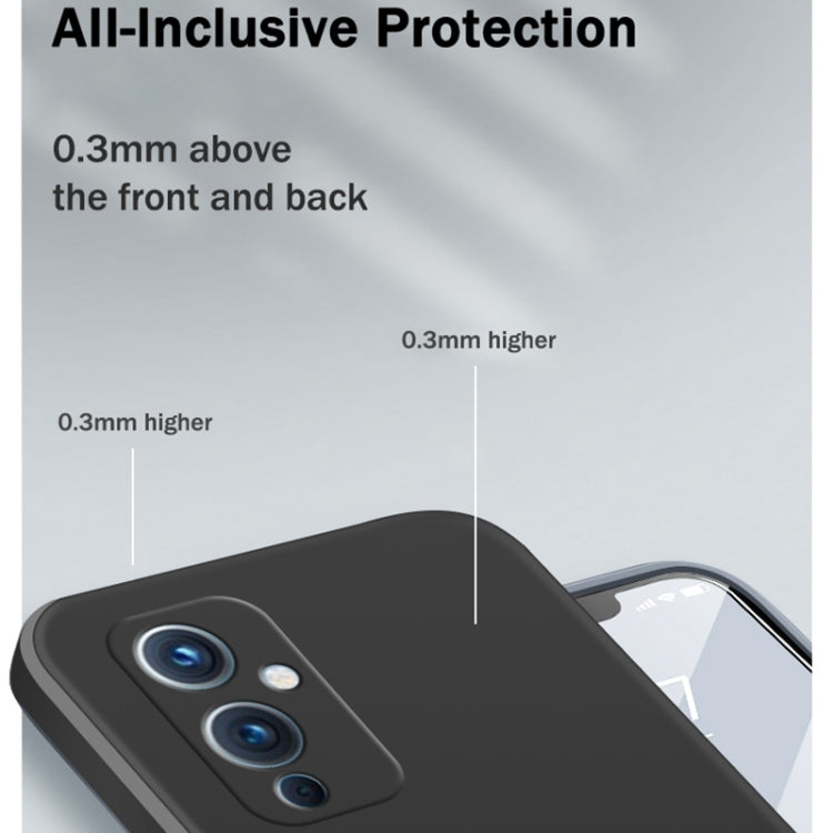 Solid Color Imitation Liquid Silicone Straight Edge Dropproof Full Coverage Protective Case, For OnePlus 9, For OnePlus 9 Pro