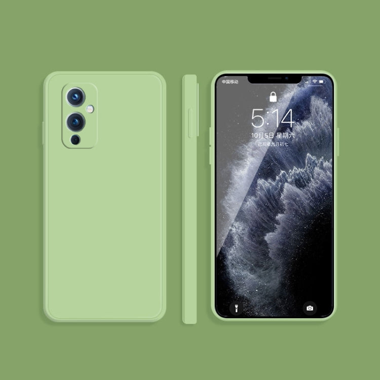Solid Color Imitation Liquid Silicone Straight Edge Dropproof Full Coverage Protective Case, For OnePlus 9, For OnePlus 9 Pro