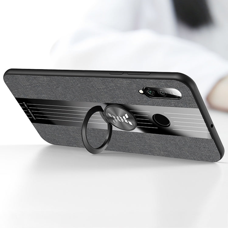 XINLI Stitching Cloth Textue Shockproof TPU Protective Case with Ring Holder, For Huawei P30 Lite, For Huawei P30 Pro, For Huawei Mate 20 Pro