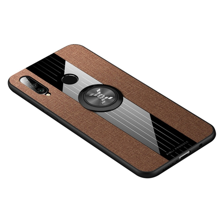 XINLI Stitching Cloth Textue Shockproof TPU Protective Case with Ring Holder, For Huawei P30 Lite, For Huawei P30 Pro, For Huawei Mate 20 Pro
