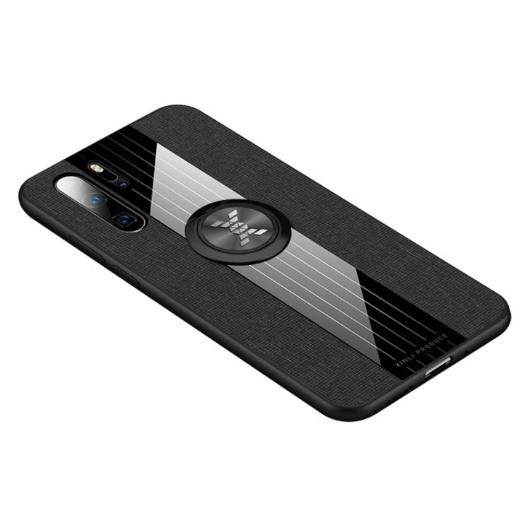 XINLI Stitching Cloth Textue Shockproof TPU Protective Case with Ring Holder, For Huawei P30 Lite, For Huawei P30 Pro, For Huawei Mate 20 Pro
