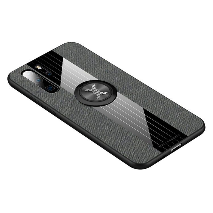 XINLI Stitching Cloth Textue Shockproof TPU Protective Case with Ring Holder, For Huawei P30 Lite, For Huawei P30 Pro, For Huawei Mate 20 Pro